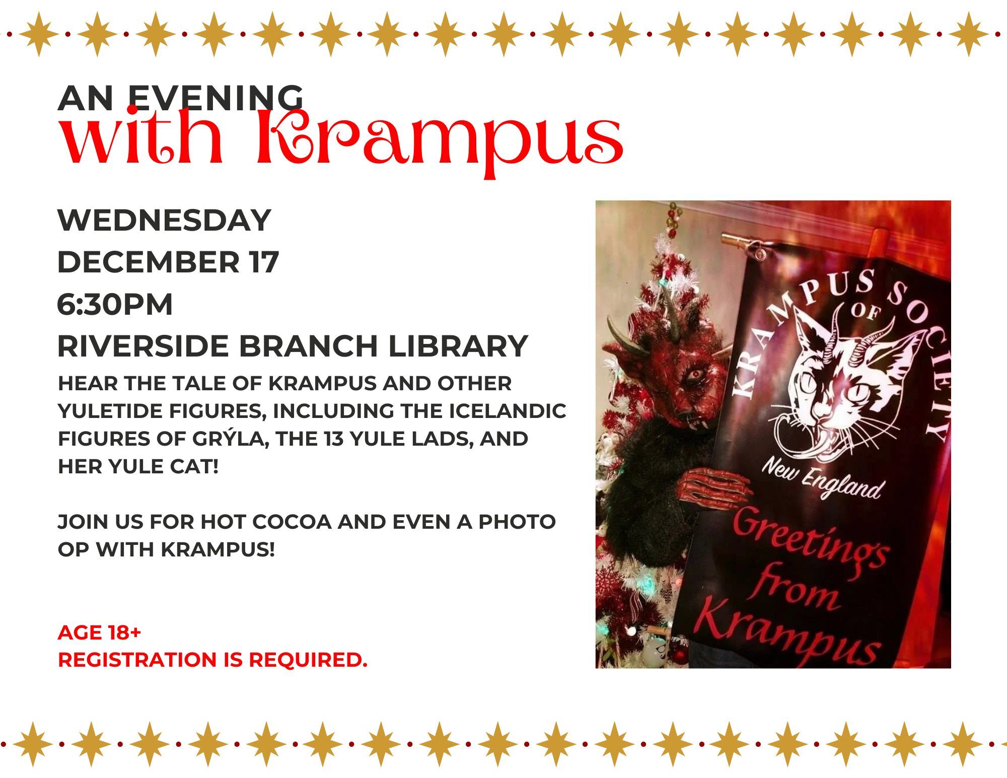 An Evening With Krampus flyer