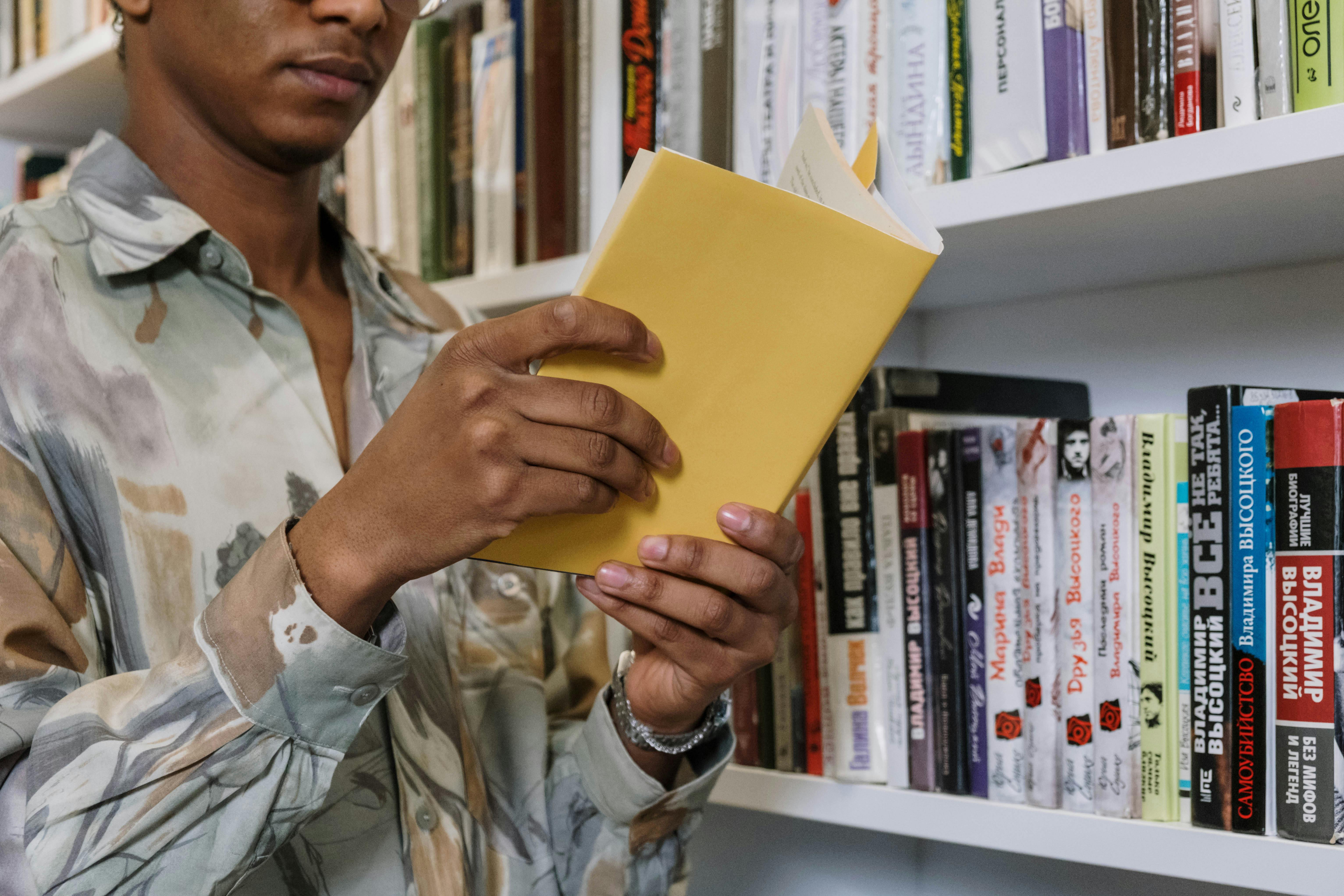 image of person reading