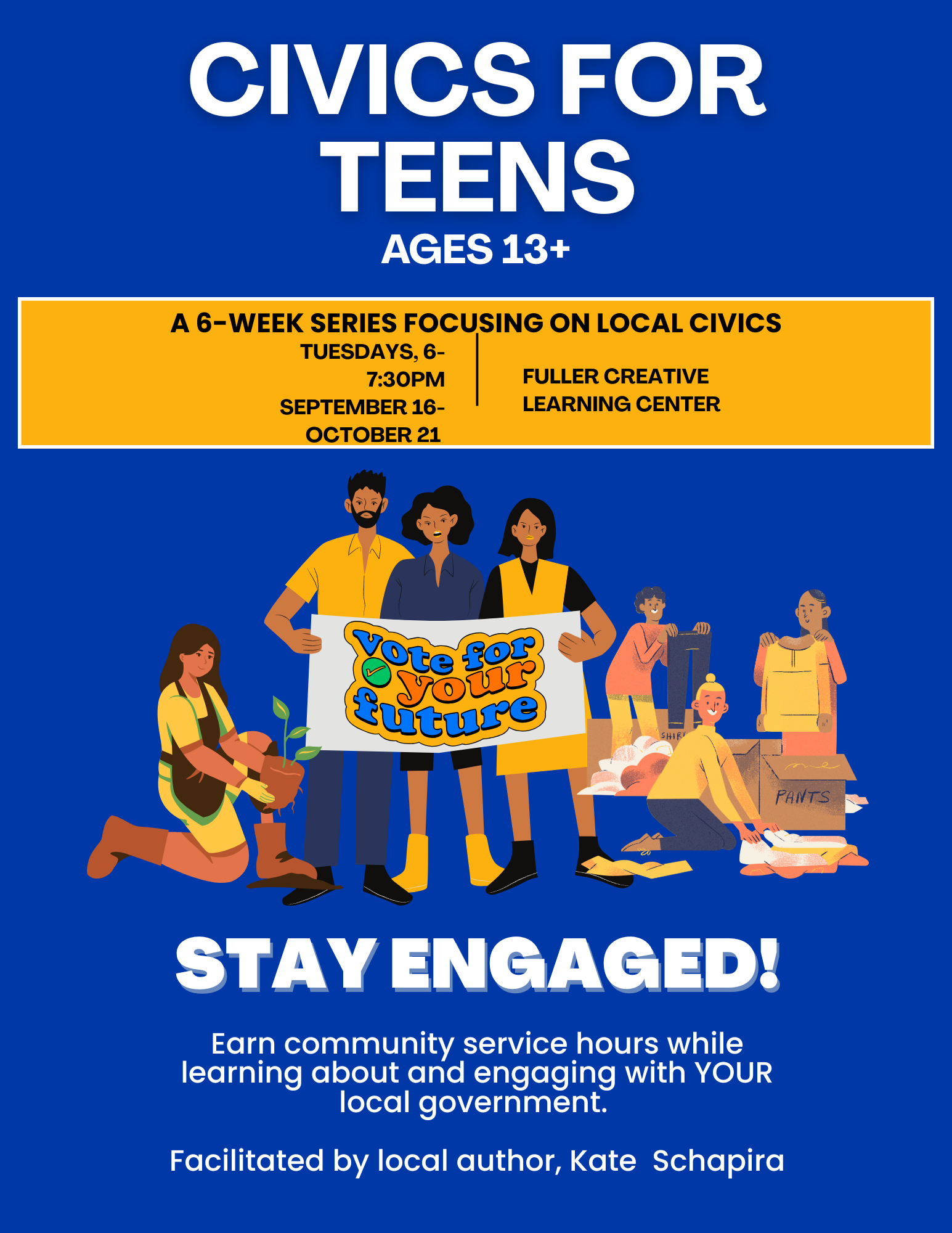 Teen Service and a Movie happening at Riverside on July 28 from 2-5pm