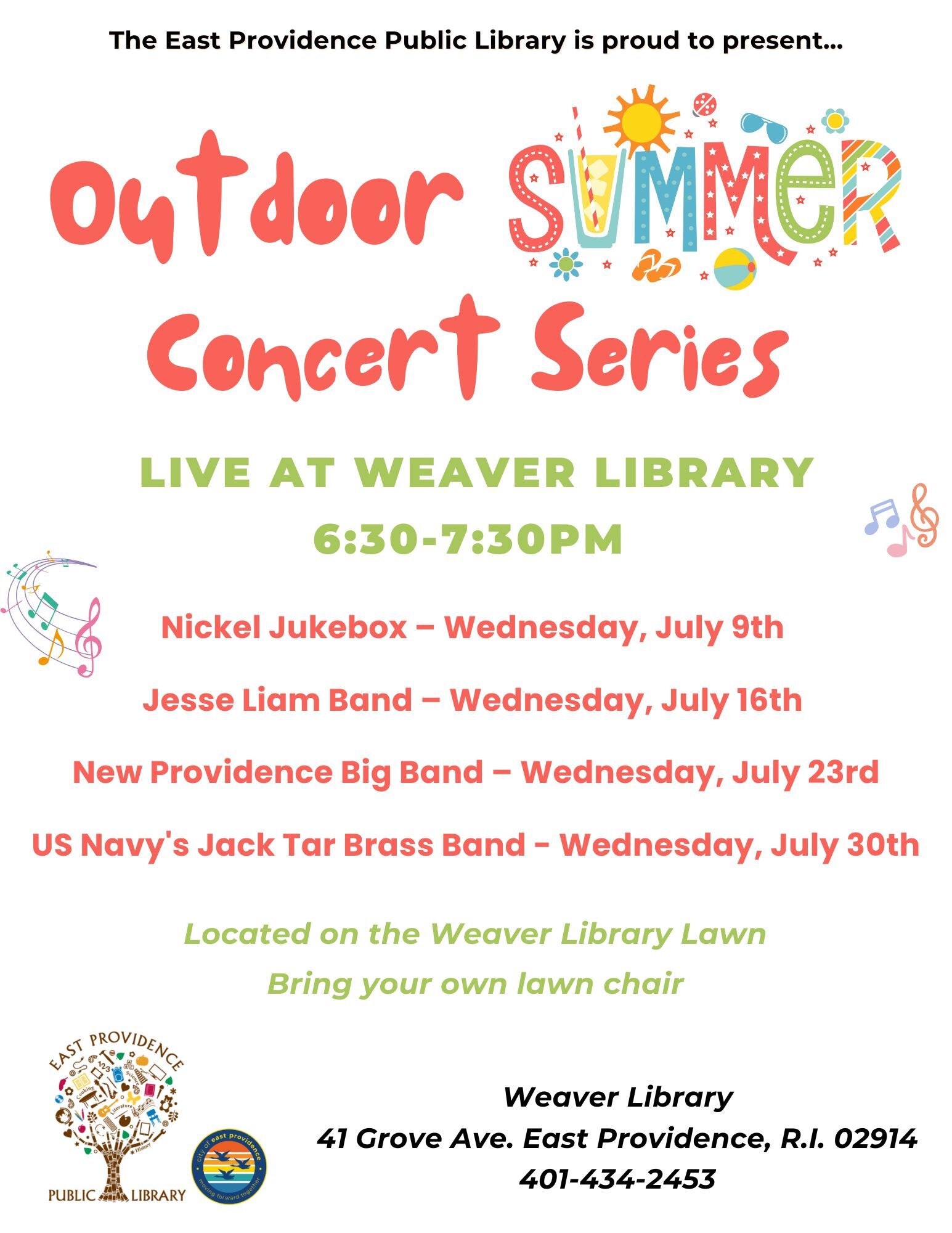 List of summer concerts at the library