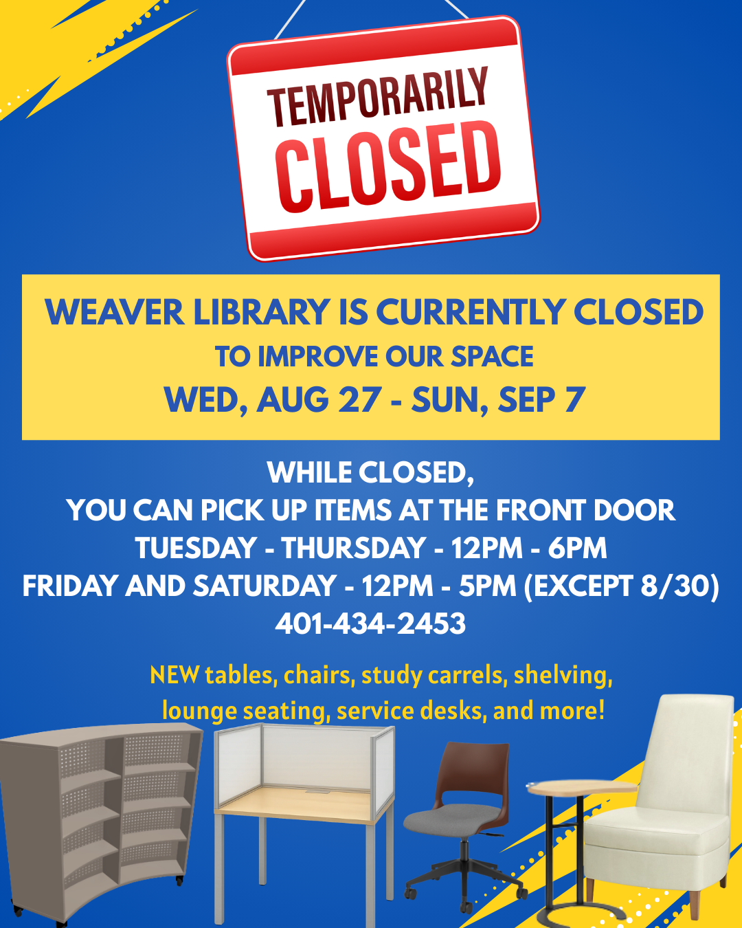 Weaver Library Temporary Closure