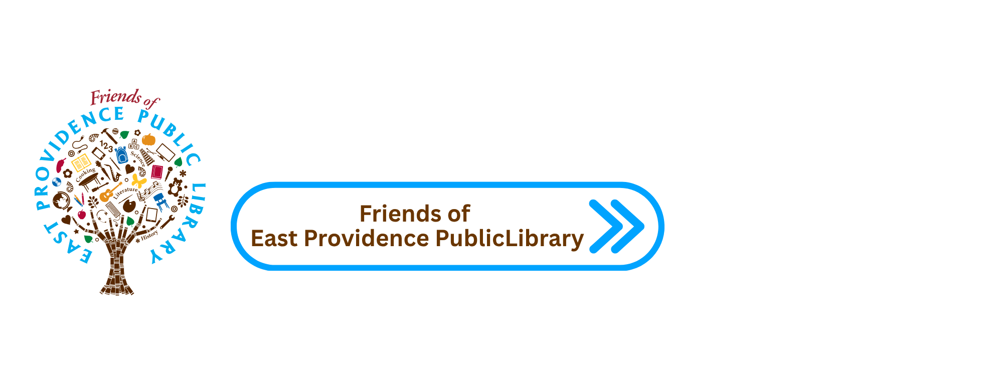 Friends of East Provident Public Library button with logo