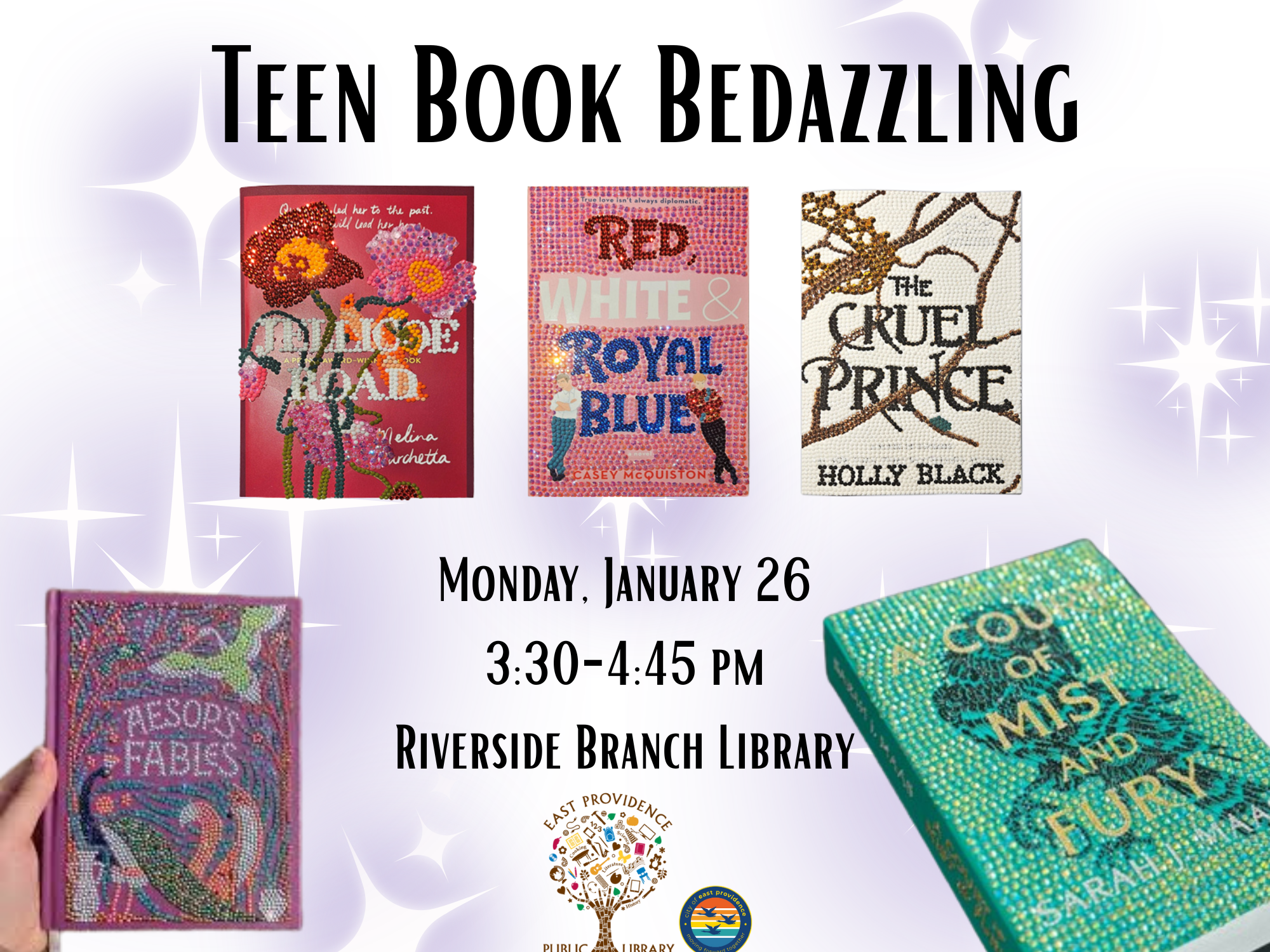 Teen Book Bedazzling flyer