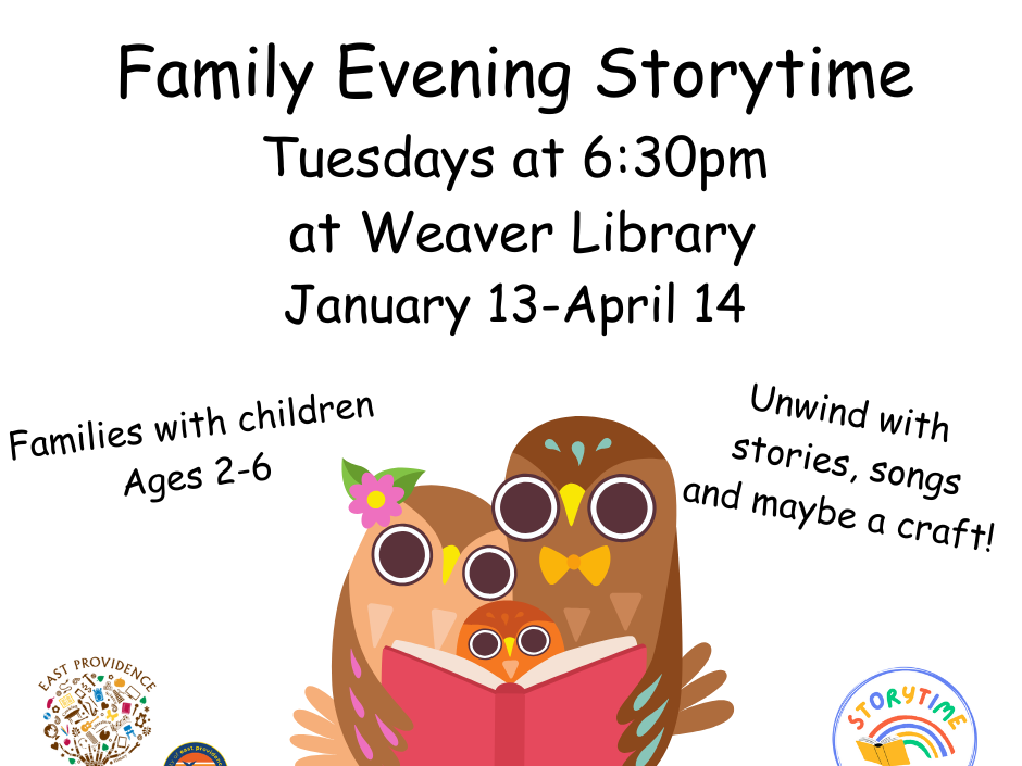 Family Evening Storytime flyer