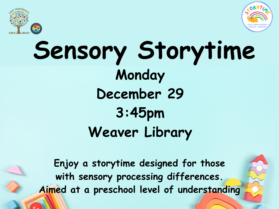 Sensory storytime flyer