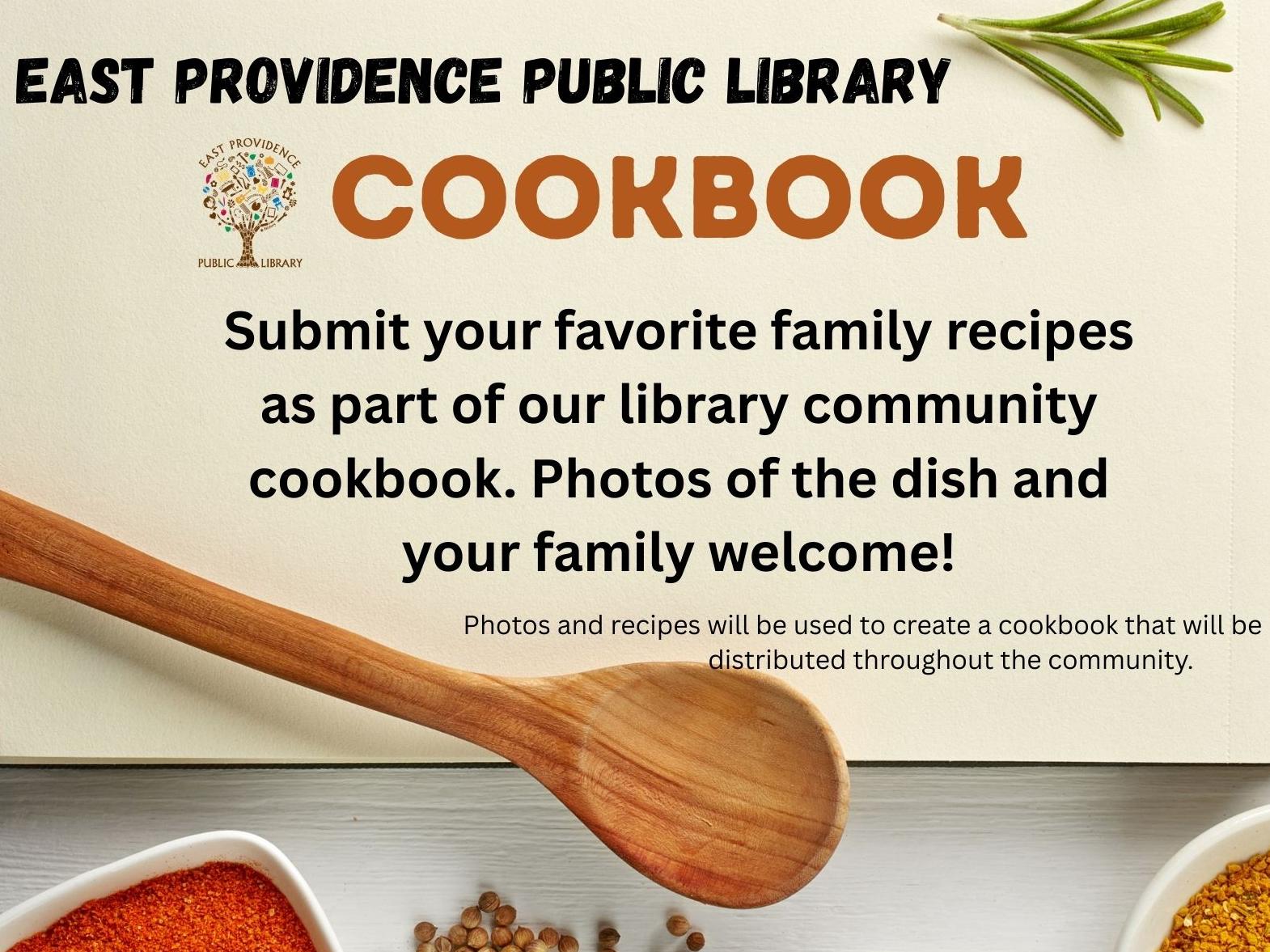 Community cookbook flyer