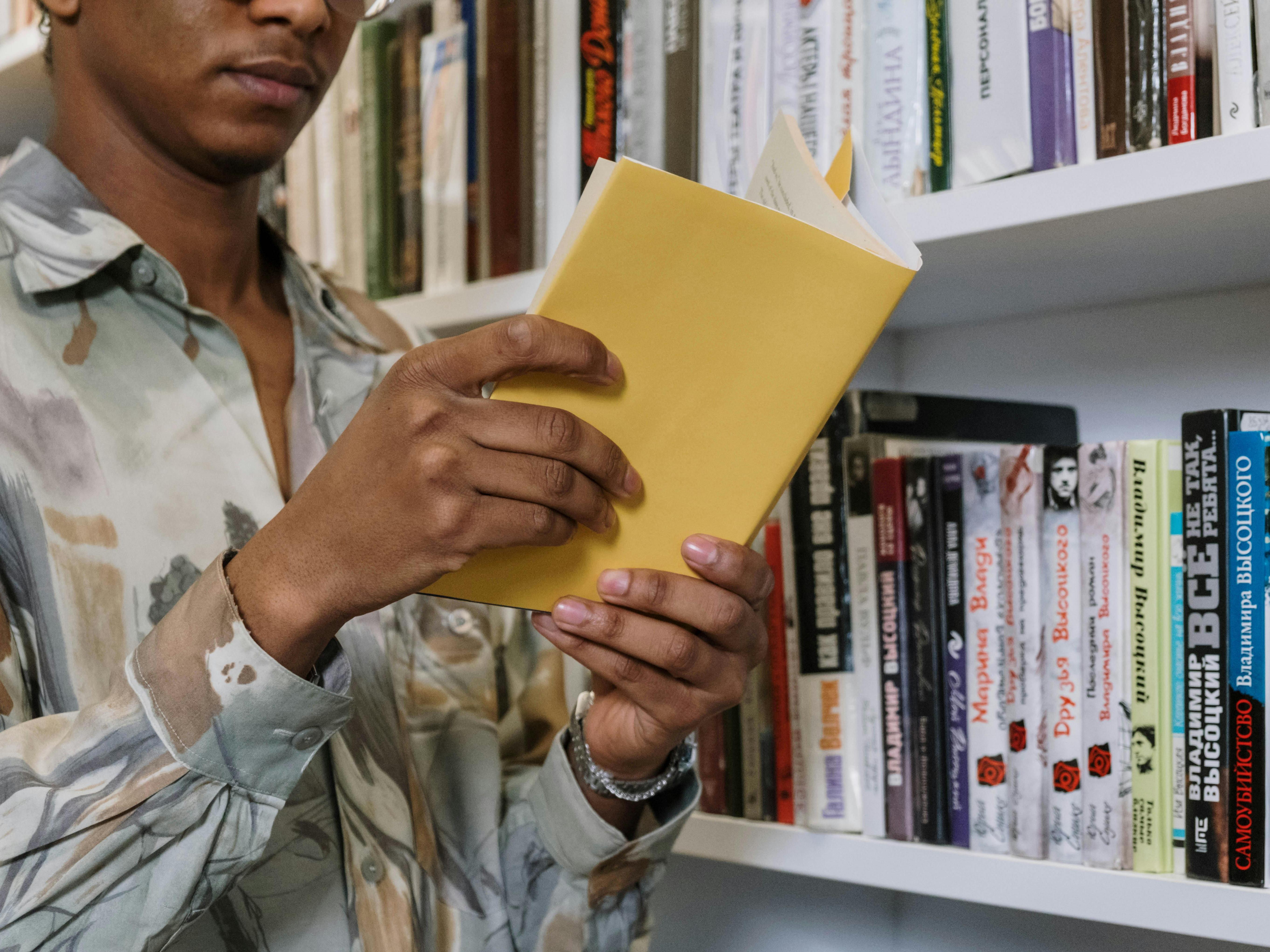 image of person reading