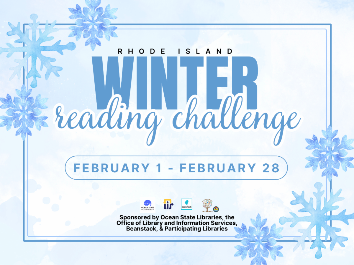 Winter Reading challenge flyer.  The challenge runs for the whole month of February 2026.